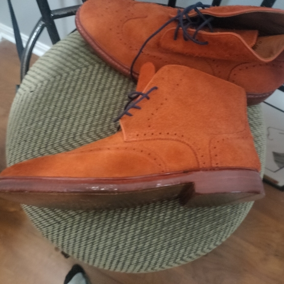 Florsheim by Duckie Brown red suede boots - Picture 6 of 8